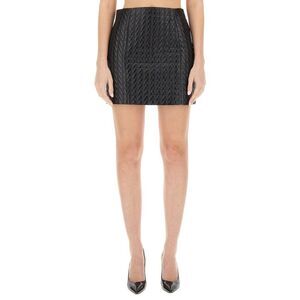 PATOU Quilted A-Line Mini Skirt Women BLACK Skirts
